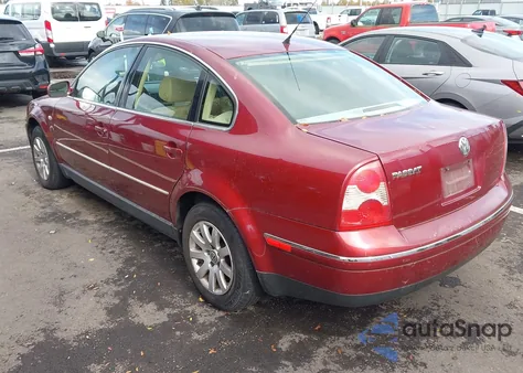 2003 Volkswagen Passat Gls from USA, damaged, VIN WVWPD63B33P194716